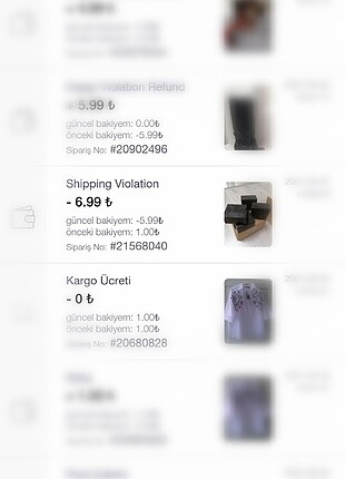 Shipping violation haracı