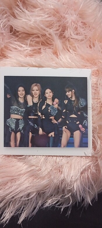  Çift taraflı Blackpink grup kartı