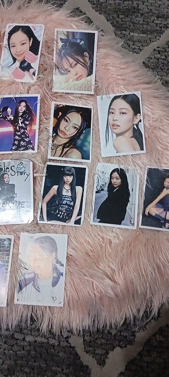  Blackpink jennie 30 adet foto kart+ seungmin, nayeon kartcık hed