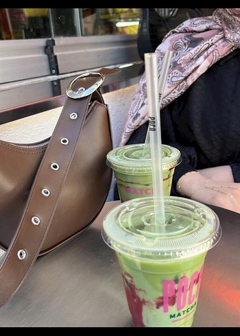 H&M Tokalı Kahverengi Deri Kadın Çanta - Görsel 2