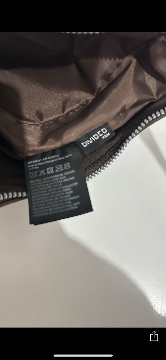 H&M Tokalı Kahverengi Deri Kadın Çanta - Görsel 3