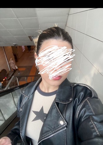 Yıldızlı Uzun Kollu Crop - Görsel 3