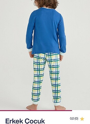 7 Yaş Beden Penti erkek çocuk pijama takım