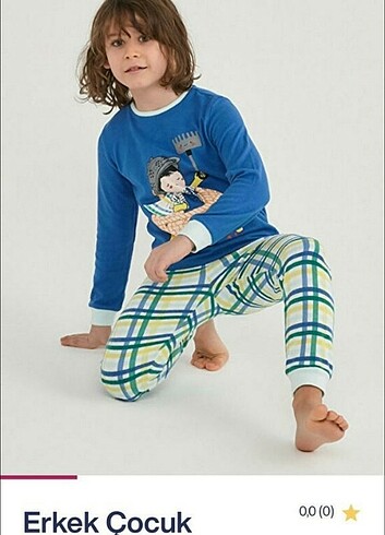 Pen ti erkek çocuk terma pijama takım