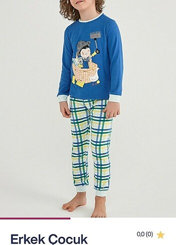 4 Yaş Beden Penti erkek çocuk pijama takımı