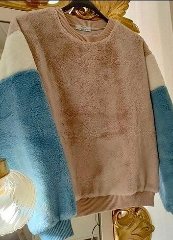 bershka marka kazak sweatshirt peluş