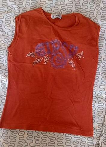 l Beden bordo Renk Larosa Kadın Kolsuz T-Shirt