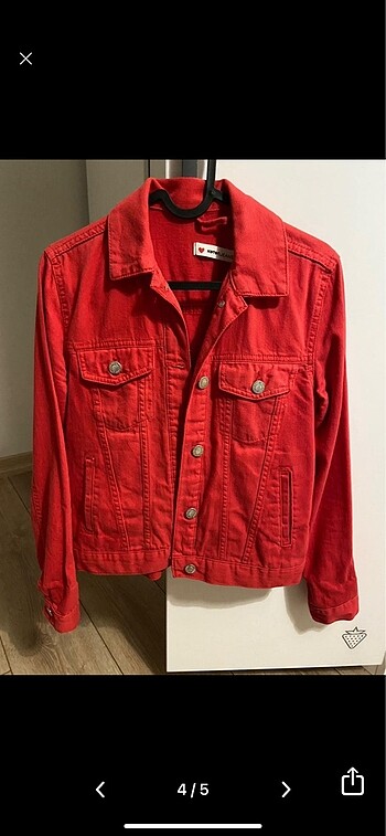 xs Beden kırmızı Renk Koton Kot Ceket #koton #jean