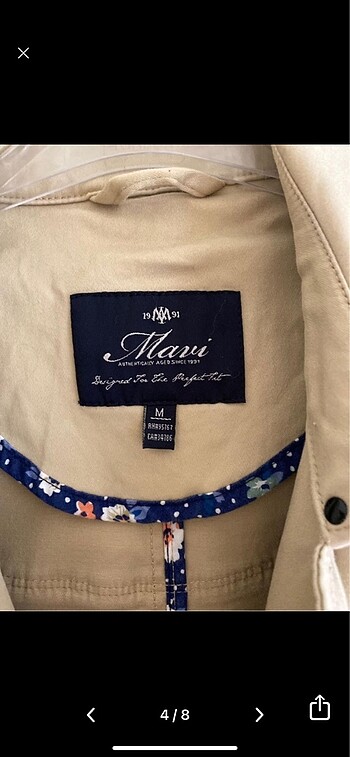 m Beden camel Renk Mavi Jeans Trençkot #mavi