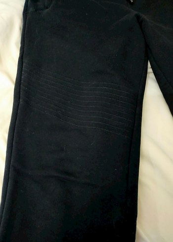 Siyah Kadın Dar Kesim  eşofman Pantolon - Görsel 2