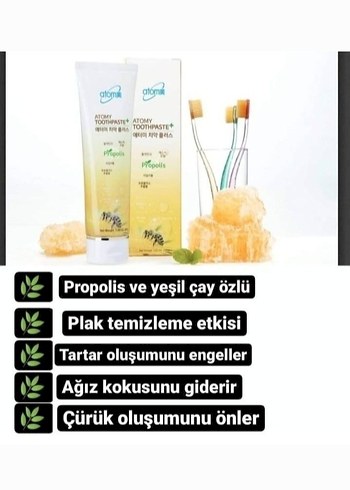 Propolis ve Yeşil Çay Özlü Diş Macunu 200 ml