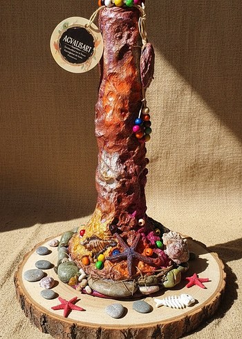 Renkli el yapımı vazo - Görsel 2