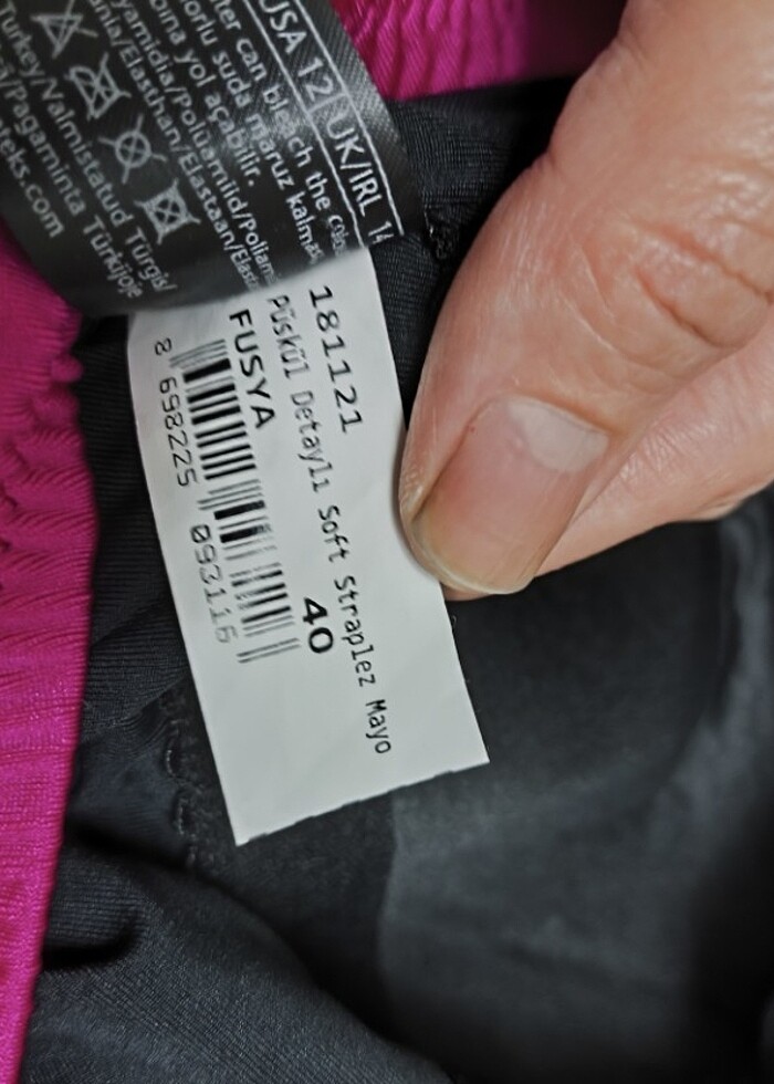 Pierre Cardin straplez mayo  - Görsel 5