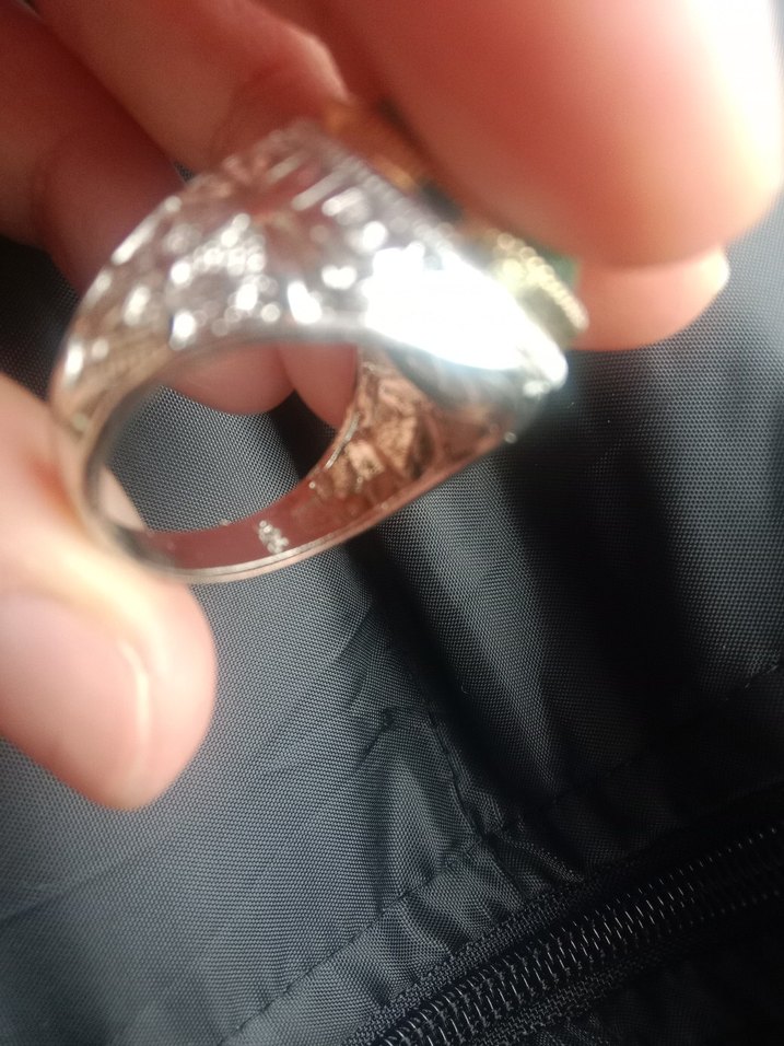 Parlak Yeşil Bohem Erkek Yüzük - Görsel 4