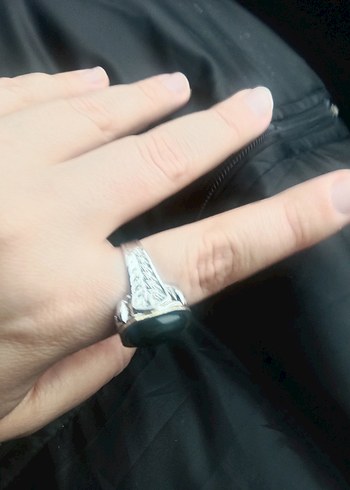 Siyah Gotik Erkek Yüzük - Görsel 3