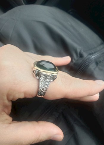 Siyah Gotik Erkek Yüzük - Görsel 2