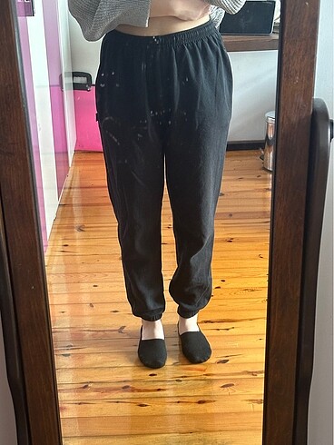 Siyah jogger eşofman altı