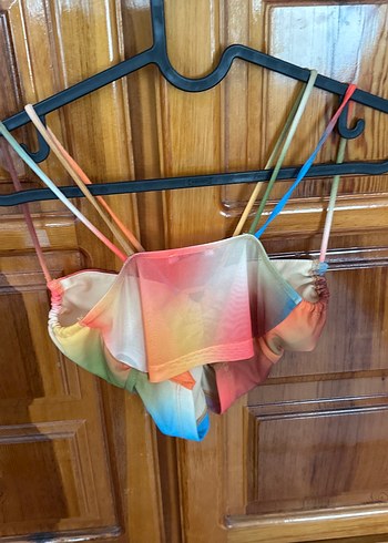 xs Beden Kadın Çok Renkli Mini Tie-Dye Bralet