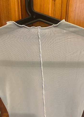 Beyaz Balıkçı Yaka İnce Kadın Bluz - Görsel 2