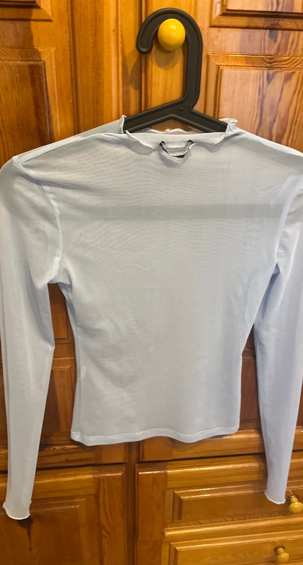 Beyaz Balıkçı Yaka İnce Kadın Bluz - Görsel 3