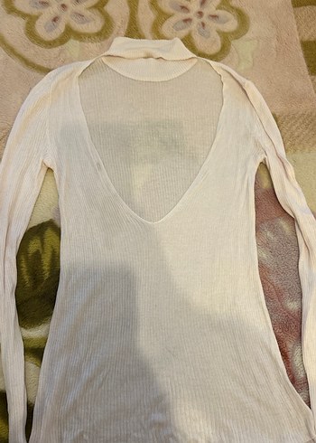 Beyaz Balıkçı Yaka Triko Kadın Kazak - Görsel 3