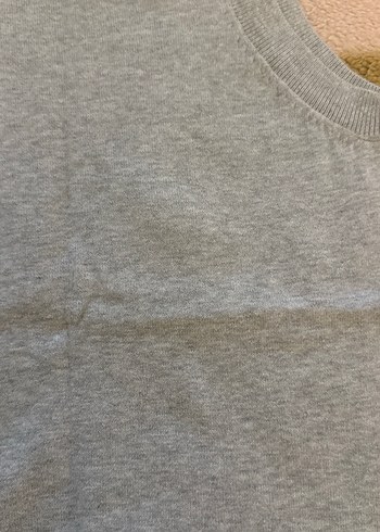 Gri V Yakalı Kadın Triko Süveter - Görsel 4