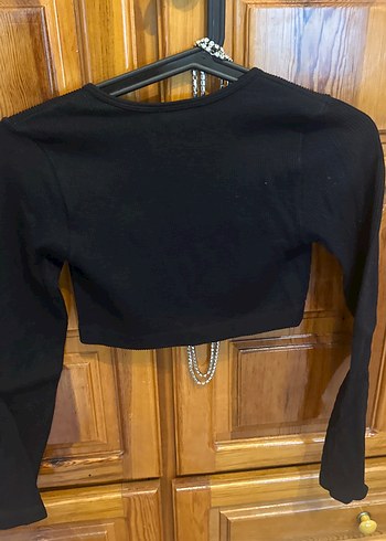 Zincir Detaylı Siyah Kadın Bluz - Görsel 4