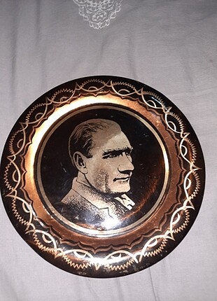 Beden Atatürk metal tabak tablo