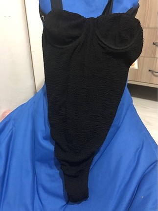 Kadife siyah mayo