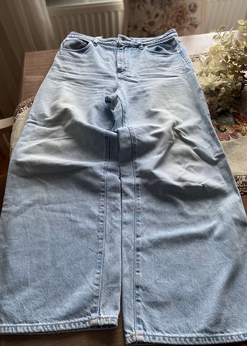 Massimo dutti Bol Kesim Midi Kot Pantolon - Görsel 5