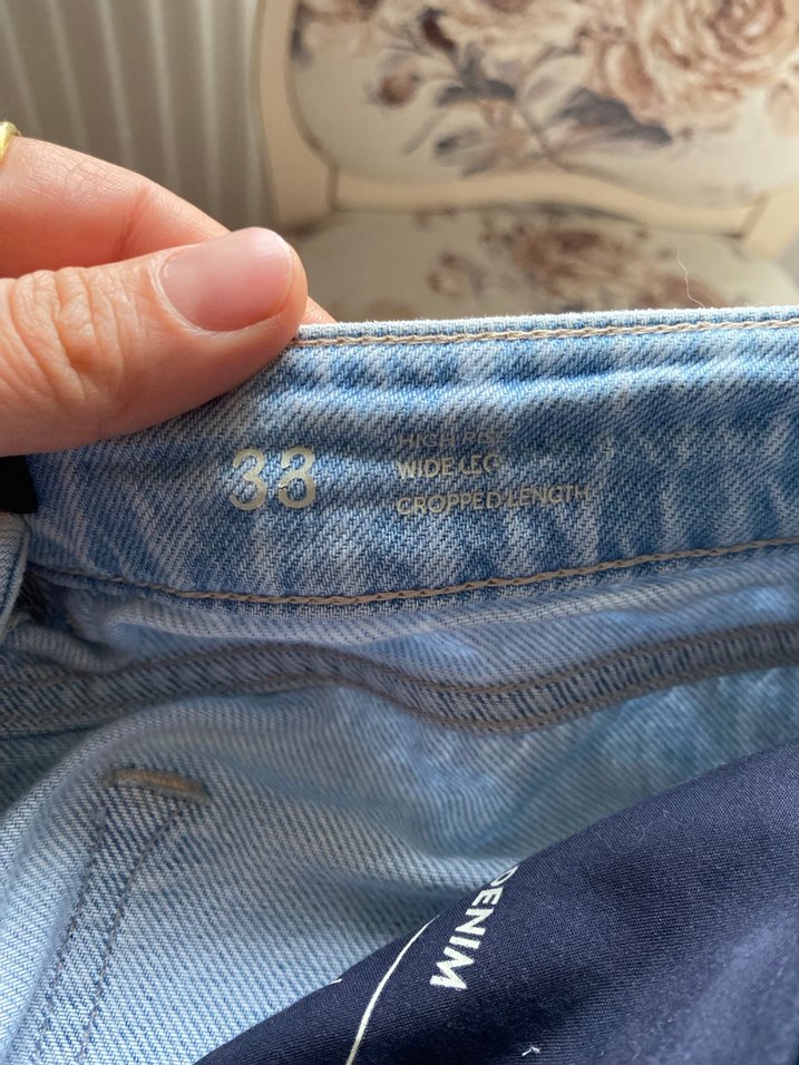 Massimo dutti Bol Kesim Midi Kot Pantolon - Görsel 3