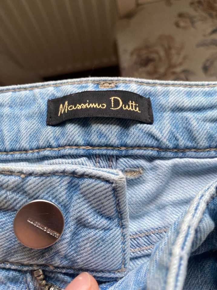 Massimo dutti Bol Kesim Midi Kot Pantolon - Görsel 2
