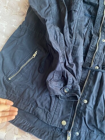 xl Beden lacivert Renk H&M ince mont