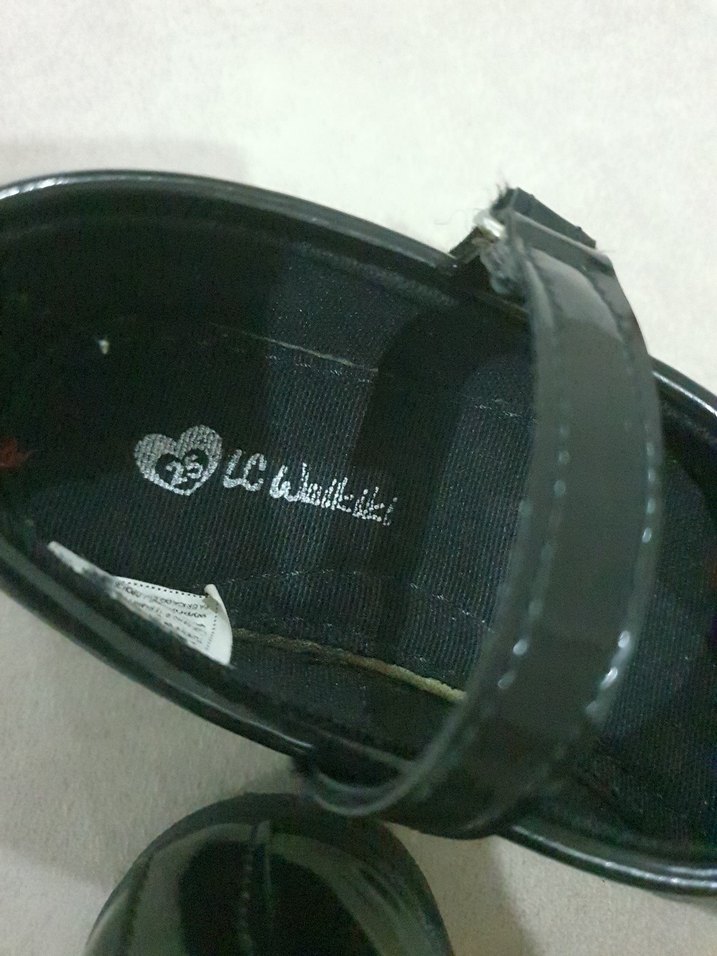 Kız Çocuk Siyah Lastik Babet Ayakkabı - Görsel 2