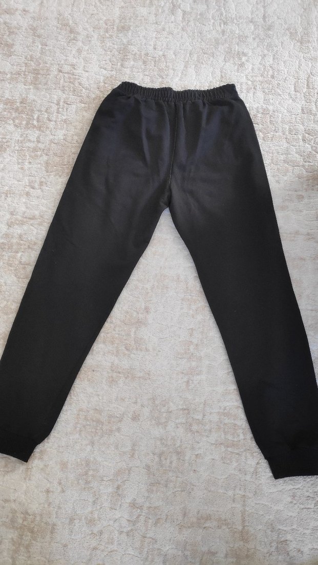 Erkek Siyah Fermuarlı Rahat Eşofman Altı - Görsel 4