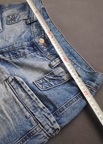 xl Beden lacivert Renk Geniş Kesim Kadın Kot Pantolon