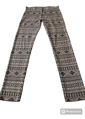Batik Desenli Pantolon Tayt 