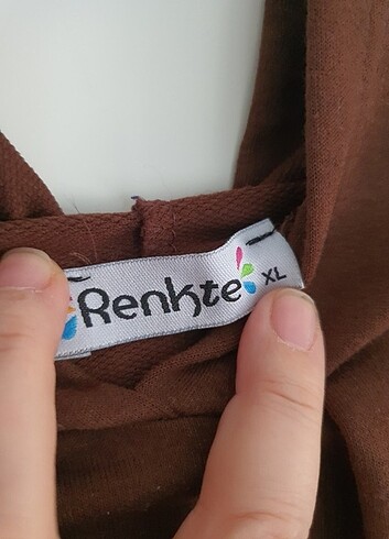 xl Beden Kahverengi şardonsuz sweat