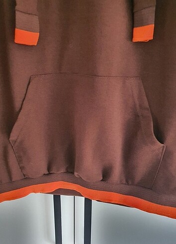 xl Beden kahverengi Renk Kahverengi şardonsuz sweat