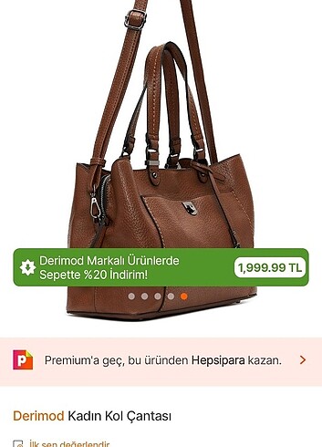  Beden kahverengi Renk Derimod çanta