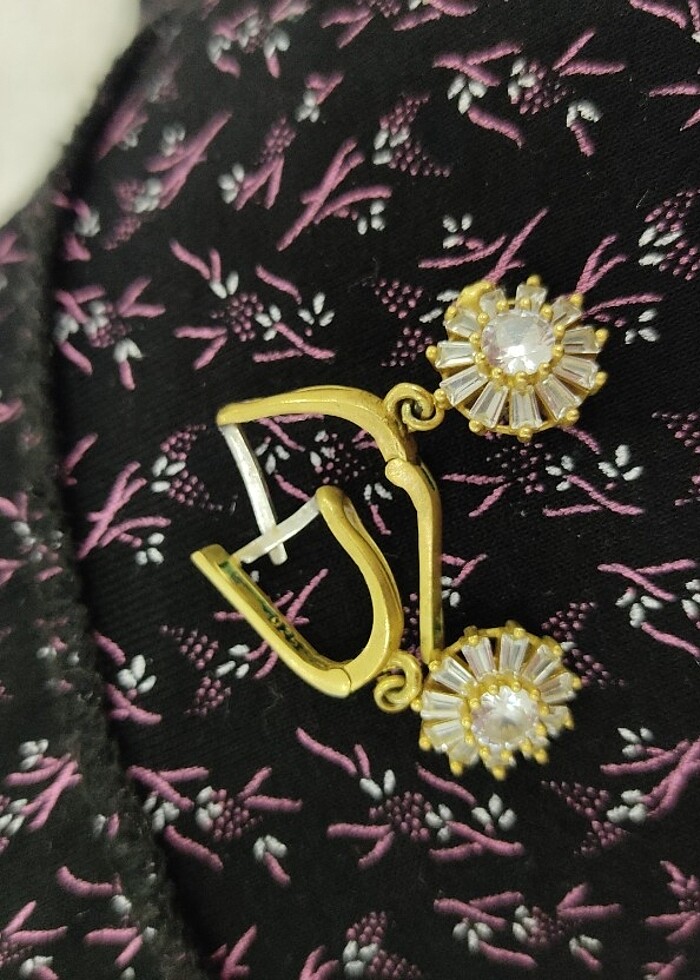 925 ayar gümüş küpe  - Görsel 2