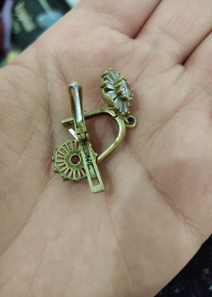 925 ayar gümüş küpe  - Görsel 3