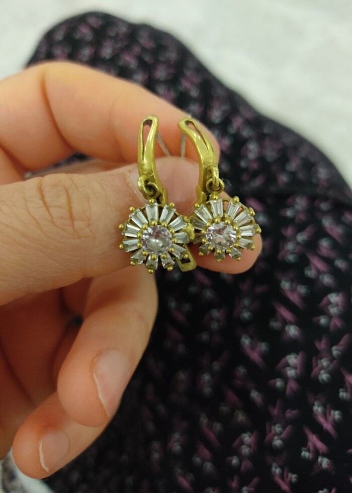 925 ayar gümüş küpe  - Görsel 4