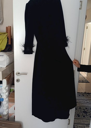 Abiye Siyah Uzun Kollu Gotik Elbise