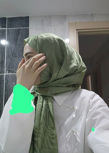fıstık yeşili zebra Desen jakar şal