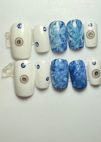 Nazar boncuklu tırnak - Görsel 2