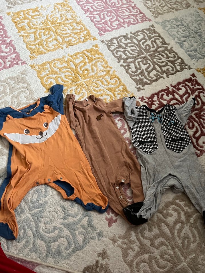 Kahverengi Uzun Kollu Bebek Body - Görsel 4