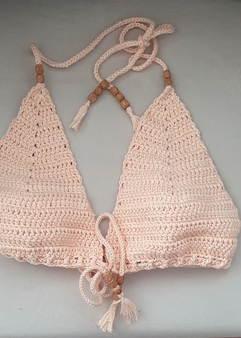 Diğer Bohem Stil Pudra Bikini Üstü