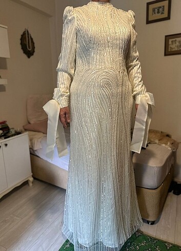 Tesettür gelinlik  - Görsel 8