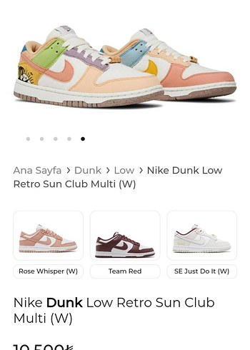 Nike Bağcıklı Çok Renkli  Kadın Spor Ayakkabı - Görsel 6